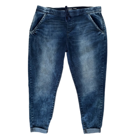 Levi’s Signature Joggers size XL distressed cuff elastic stretch waist loose GUC - Picture 1 of 14